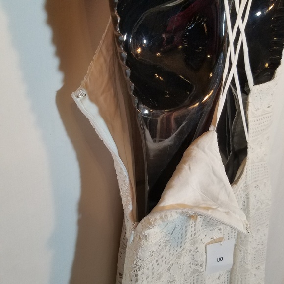 Kimchi Blue White Lacey Dress Strappy Back - Picture 5 of 8